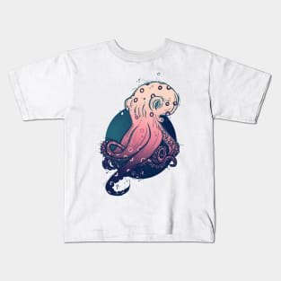 Pink octopus Kids T-Shirt
